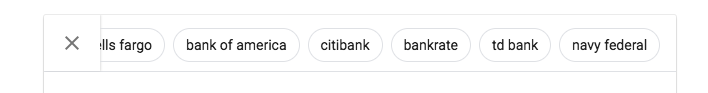 A screenshot of the different "bubbles" within the featured snippet